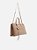 BOLSA TOTE BEGE GRANDE BAG CHARM HEXÁGONO A 50021 0825 0002 AREZZO - Imagem 5