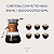 Kit Barista Cafeteira Manual Filtro Inox + Jogo de 6 Copos Parede Dupla - Imagem 2