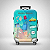 CAPA PARA MALA DE VIAGEM ESTAMPADO VIAJANTE - Imagem 1