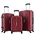 CONJUNTO 3 MALAS DE VIAGEM TAMANHO P M G ABS 360° CADEADO EMBUTIDO - Imagem 4