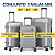 CONJUNTO 3 MALAS DE VIAGEM TAMANHO P M G ABS 360° CADEADO EMBUTIDO - Imagem 4
