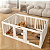 Cercado de Proteção Modular Luxo Para Pet Cachorro 1.50x1.00cm Branco - Imagem 8