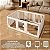 Cercado de Proteção Modular Luxo Para Pet Cachorro 1.50x1.00cm Branco - Imagem 6