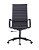 Cadeira Presidente Black Office Cinza Preto - Imagem 2