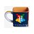 Caneca Cubo Hogwarts Geométrico 300ml - Imagem 2