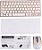 Kit B-MAX Mini Teclado Branco/Preto + Mouse (BM3910) - Imagem 4