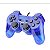 Controle Original Azul Transparente (com fio) - PS2/PS1 - Usado - Imagem 1