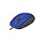 Mouse Logitech com fio USB M110 - Azul - Imagem 3