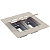 Placa Piso Tramontina Modular Cinza 4x4 - 2 Posto - Imagem 1