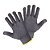 Luva Mao PPM18 Tricotada Algodão Pigmentada Preta - Imagem 1