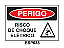 Etiqueta Perigo Risco de Choque Eletrico - Imagem 1