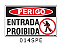 Etiqueta Perigo Entrada Proibida - Imagem 1