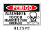 Etiqueta Perigo Altamente Toxico Manuseie com Cuidado - Imagem 1