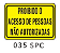 Etiqueta Proibido o Acesso de Pessoas não Autorizadas - Imagem 1