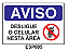 Etiqueta Aviso Desligue o Celular Nesta Area - Imagem 1