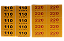 Etiqueta Tensão 110/220V Vinil Amarelo - Imagem 2