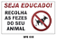 Etiqueta Seja Educado Recolha as Fezes do seu Animal - Imagem 1