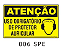 Etiqueta Atenção Uso Obrigatorio de Protetor Auricular - Imagem 1