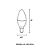 Lampada Vela Led E14 - 3W - 6.500k - Imagem 2