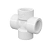 Cruzeta Rosca Branco - Imagem 1