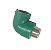 PPR Verde - Cotovelo Liso x Rosca Externa Metal - Imagem 1