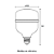Lampada Led Blumenau 50W Bivolt 3.000K - Imagem 2