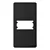 Placa Condulete Modular Sleek - 1 Posto Horizontal Ebony - Imagem 1