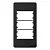Placa Condulete Modular Sleek - 3 Posto Ebony - Imagem 1