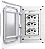 Sleek - Placas + Suportes 4x2" IP55 Branco para Areas Externa - Imagem 2