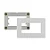 Sleek para Moveis - Placa 1 Posto Branco - Imagem 1