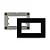 Sleek para Moveis - Placa 1 Posto Preto Ebony - Imagem 1