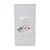 Sleek para Moveis - Conjunto com Interruptor Paralelo e Tomada 2P+T 10A Branco - Imagem 1