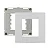 Sleek para Moveis - Placa 2 Posto Branco - Imagem 1
