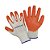 Luva Mao PPM05 Tricotada Algodão com Banho Latex Laranja - Imagem 1