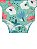 Body para Bebê Up Baby Longa FPS UV50 Floral Verde - Imagem 4