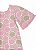 Vestido Infantil Up Baby Manga Curta em Cotton Bolinhas Rosa - Imagem 3
