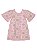 Vestido Infantil Up Baby Manga Curta em Cotton Bolinhas Rosa - Imagem 1