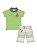 Conjunto Golf Club Camisa Polo Malha e Bermuda Sarja Fio Tinto Quimby - Imagem 1