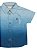 Camisa Degradê Azul Manga Curta em Popeline Quimby - Imagem 2