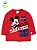 Camiseta em Meia Malha Manga Longa Mickey Track Field Brandili - Imagem 1