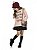 Vestido Quimby Longa com Capuz em Moletom Rosa - Imagem 2