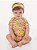Body Up Baby Suedine Curta Floral Amarelo - Imagem 2