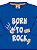 Camiseta Molekada Manga Longa Born to Rock Azul - Imagem 2