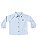 Conjunto Marlan Bebê Camisa Social Longa e Bermuda Moletom Azul - Imagem 3