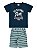 Conjunto Marlan Camiseta Malha Curta e Bermuda Tecido Marinho - Imagem 1