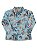 Conjunto Infantil Up Baby Camisa Longa e Bermuda Floral Azul - Imagem 3