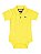 Body Polo para Bebê Up Baby Manga Curta Suedine Amarelo - Imagem 1