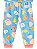 Pijama Brandili Breakfast Malha Longo Infantil Feminino Azul - Imagem 3