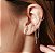 Brinco de prata ear hook lisa atacado - Imagem 3