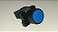 Botão de comando azul com bloco de contato - Imagem 1